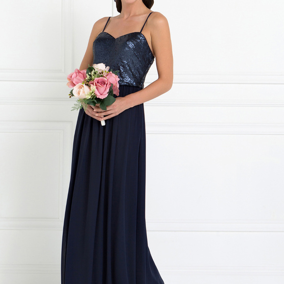 Chiffon Long Gown Dresses GL2416 - Picture 1 of 4
